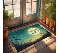 FZFN Hallway Runners Rustic Kitchen Dragonflies Under The Moonlit Sky | Stuff For Boys Room Anti Fatigue Tiki Mat(40X60CM)