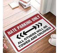 FZFN Holiday Kitchen Bathroom Runners Absorbent Bath Memory Foam | Nate Parking Only Large Outdoor Non Slip For Exterior Home(40X60CM)