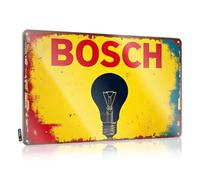 FZFN Home Decor Men Bosch Innovation: Illuminating Ideas With Bright Solutions Tin Sign Funny Tin Metal Signs Man Cave Decorations(30X40CM)