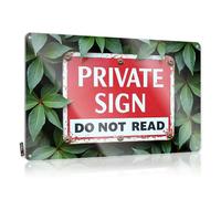 FZFN Hot Beer Tin Sign Private Sign: A Hidden Message In Plain Sight Tin Sign Beer Decor Home Decor For Men(30X40CM)