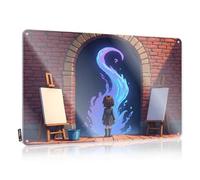 FZFN Hot, Decorations Funny Essentials Wall Decor, Americana Rustic Metal Tin Sign For Man Cave | Cottage Holiday Gift Custom Child In Front Of Mystical Swirling Light(30X40CM)