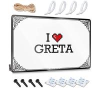 FZFN I Love Greta Posters Backyard Bar Decor | Faded Ideas Decorative Wall Art(20X30CM)
