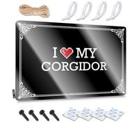 FZFN I Love My Corgidor Cool Bedroom Accessories Country Bar Hanging | Amazing Plaques Soft Bath Vintage Metal Wall Decor(20X30CM)