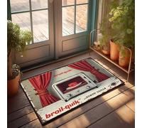FZFN Kitchen Mat Broil-quik: The Ultimate Solution For Sizzling Cheese Sandwiches!, Small Room Decor Funny Outdoor Memory Foam Bath Floor Carpet(40X60CM)