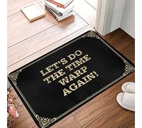 FZFN Let's Do The Time Warp Again! Runner Country Stuff Stain Resistant | Funny Door Outdoor Anti Fatigue Easy Clean For Spring High Traffic(40X60CM)