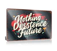 FZFN Little Man Cave Sign Embrace Your Unconventional Future: A Bold Vision For Tomorrow Tin Sign Vintage Metal Signs Funny Metal Beer Signs(30X40CM)