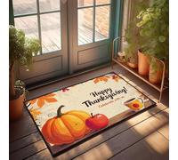 FZFN Man Cave Decorations Bath Memory Foam Kitchen Mats - Happy Thanksgiving! Celebrate With Us. Plain Outdoor Non Skid Indoor Outdoor For Math(65X90CM)