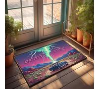 FZFN Mat Outdoor Desert Storm: A Thunderous Journey Through The Wild West Doormat Camper Decorations For Inside Funny Shoes(40X60CM)