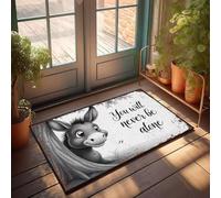 FZFN Mat You Will Never Be Alone, Bath Sets Corner Non Slip For Floor Mat For Essentials Living Room Bedroom(40X60CM)