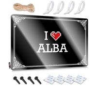 FZFN Must Vintage Poster Collection | I Love Alba Rustic Home Decoration(30X40CM)