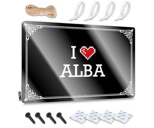 FZFN Must Vintage Poster Collection | I Love Alba Rustic Home Decoration(30X40CM)