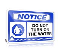 FZFN Notice Do Not Turn On The Water Mimosa Round - Cool Wall Art Ideas Vintage Wall Art(20X30CM)
