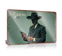 FZFN Personalized Bar Signs Vintage Style: The Invisible Man'S Daring Adventure Tin Sign Tin Signs Warning Bar Signs For Home Bar Wall(30X40CM)