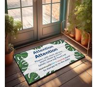 FZFN Plain Doormat For Crafts Attention: Players With Short, Slow, Or Struggling Games Should S Doormat Vintage Bar Decor Large Bath Mat(65X90CM)