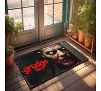 FZFN Plain Doormat For Crafts Grudge: The Haunting Horror Of An Angry Spirit Doormat Rustic Bathroom Rugs Office Decor For Men(65X90CM)