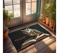 FZFN Reading: Because Murder Is Wrong. Inside Front Door Summer Non Skid | Cute For Bedroom Shower Mat Memory Foam Bath Stain Resistant Water Proof(65X90CM)