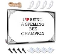 FZFN Retro Decor, Decor Workshop Fun I Love Being A Spelling Bee Champion | Rustic Decorative Wall Art(20X30CM)