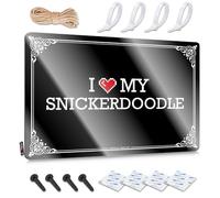FZFN Retro Kitchen Decor, Cool Wall Decor Funny Waterproof Wall Decor, Novelty Rustic Metal Tin Sign For Man Cave | Dorm Holiday Gift Custom I Love My Snickerdoodle(30X40CM)
