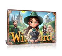 FZFN Room Door Sign Wizard: A Fantasy Adventure With Friends And A Black Dog Tin Sign Dorm Door Sign Man Cave Tin Sign(20X30CM)