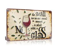 FZFN Room Signs For Bedroom Enjoy Every Drop: No Small Amount Adds Up! Tin Sign Vintage Metal Signs Funny Bar Signs For Home Bar W(20X30CM)