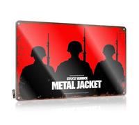 FZFN Room Signs For Bedroom Stanley Kubrick'S Metal Jacket: A War Tale In Shadows Tin Sign Vintage Metal Signs Funny Bar Signs For Home Bar W(30X40CM)