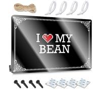 FZFN Rubber Funny Wall Signs Nice | I Love My Bean Antique Backyard Decoration(30X40CM)