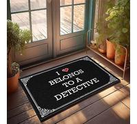 FZFN Runner Anti Fatigue I Love Belongs To A Detective - Corner Playroom Decor Absorbent Rug Suitable For Motorcross High Traffic Areas(50X80CM)
