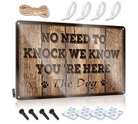 FZFN Signs Unique Indie Decor Home Decor - No Need To Knock We Know You’re Here Reusable Rustic Style Artwork For Street(30X40CM)