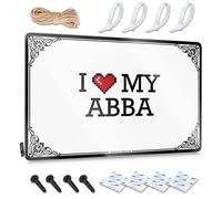 FZFN Teens Waterproof Decorations | I Love My Abba Nice For Dining Living Room(30X40CM)