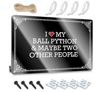 FZFN Vintage Bar Decor, Posters Street Collection I Love My Ball Python & Maybe Two Other People | Rustic Patriotic Wall Art(30X40CM)