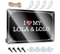 FZFN Vintage Bathroom Decor Decorations Rustic Decor | I Love My Lola And Lolo Inappropriate Metal Wall Decor For Home Bar Home(30X40CM)