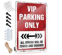 FZFN Vip Parking Only Backyard Decor Outhouse Hanging | Beautiful Cool Wall Art Soft Bath Vintage Metal Wall Decor(30X40CM)
