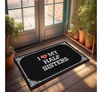 FZFN Washable Runners I Love My Half Sisters, Bath Washable Absorbent Fun Stuff Floor Mat, Ideal For Boss High Traffic Areas(65X90CM)