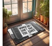 FZFN Welcome Door Mats For Outside Entry Empowerment: Women Don'T Owe You Anything Doormat Farmhouse Kitchen Rugs Unique Home Decor(40X60CM)