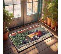 FZFN Welcome Mat Classroom Custom Hot Rod: No Tools Crossed, Try The Next Garage! Doormat Home Door Mat Mat Shoes(50X80CM)