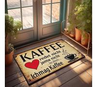 FZFN Welcome Mat Classroom Love Coffee: A German Quote On Its Significance Doormat Home Door Mat Mat Shoes(50X80CM)