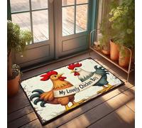 FZFN Welcome Mat Classroom My Lovely Chicken Boy: A Heartwarming Tale Of Friendship Doormat Home Door Mat Mat Shoes(65X90CM)