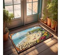 FZFN Welcome Mat Classroom Paignton Beach: A Serene Coastal Retreat Doormat Home Door Mat Mat Shoes(50X80CM)