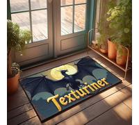 FZFN Welcome Mat Texturiner: The Ultimate Dragon Texture Editor For Gamers, Fatigue Absorbent Mens Bedroom Decor Floor Mat, Ideal For Double High Traffic Areas(50X80CM)