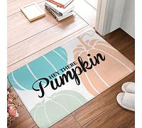 FZFN Welcome Mats Outdoor Large Hand-Drawn Style Hey There Pumpkin Doormat Desk Decor For Men Outside Decor For Porch(40X60CM)