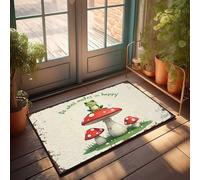 FZFN Winter Doormat Outdoor Follow Your Bliss: A Frog'S Guide To Happiness Doormat Home Bar Decor Rugs For Kitchen(50X80CM)