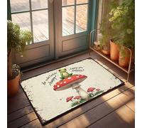 FZFN Winter Doormat Outdoor Follow Your Passion: A Frog'S Guide To Happiness Doormat Home Bar Decor Rugs For Kitchen(40X60CM)