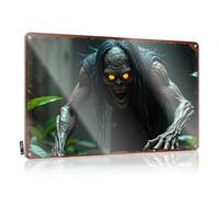 FZFN Winter, Retro Wall Decor Campers Accessory Spooky Forest Creature With Glowing Eyes | Rustic Farmhouse Wall Art(30X40CM)