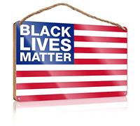 FZFN Wood Sign Plaque Black Lives Matter Blm Wooden Sign Boys Bedroom Decor Beach Decorations For Home(20X30CM)