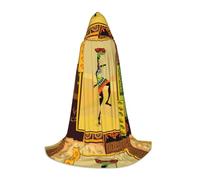 FZGGWYHL African Woman printed Adult Long Cape Halloween Hooded Cape Party Decoration Robe