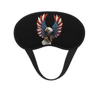 FZGGWYHL American Eagle Flag Printed Blackout Sleep Mask Aid Eye Mask Travelling Sleep Eye Mask