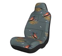 FZGGWYHL Barn Swallow In Graphite Printed Car Seat Cover Front Seat Cover Car Interior Decorations