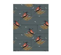 FZGGWYHL barn swallow in graphite printed Flannel Blanket throw blanket