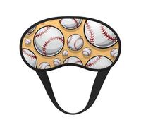 FZGGWYHL Baseball Pattern Softball Ball Sport Design Printed Blackout Sleep Mask Aid Eye Mask Travelling Sleep Eye Mask