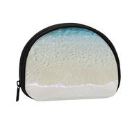 FZGGWYHL Beach Clear Sea Sand Printed Shell Storage Bag Mini Storage Pouch Coin Purse